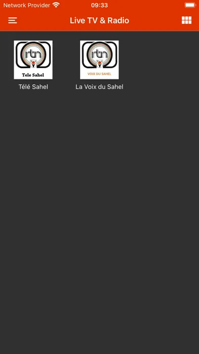 Captures d'écran de ORTN Télé Sahel