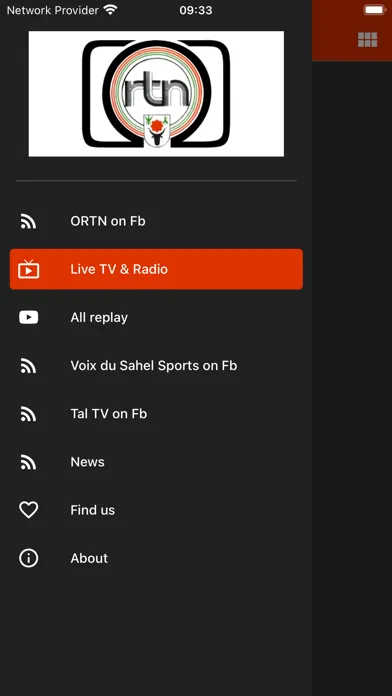 Captures d'écran de ORTN Télé Sahel