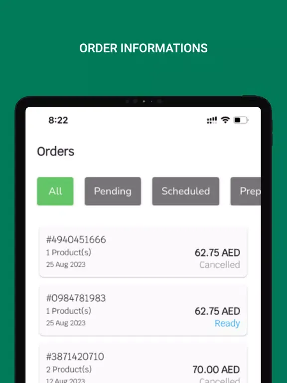 Globee Vendor iPad  স্ক্রিনশট