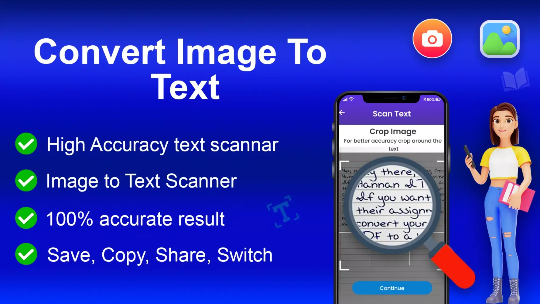 Hand written to Text Converter Screenshots