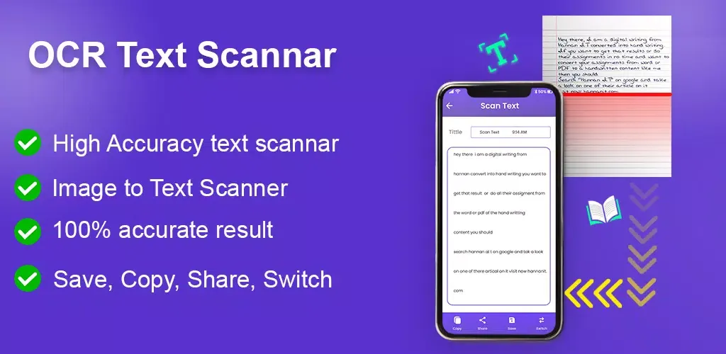 Hand written to Text Converter Screenshots