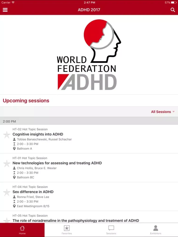 ADHD 2017 iPad  スクリーンショット