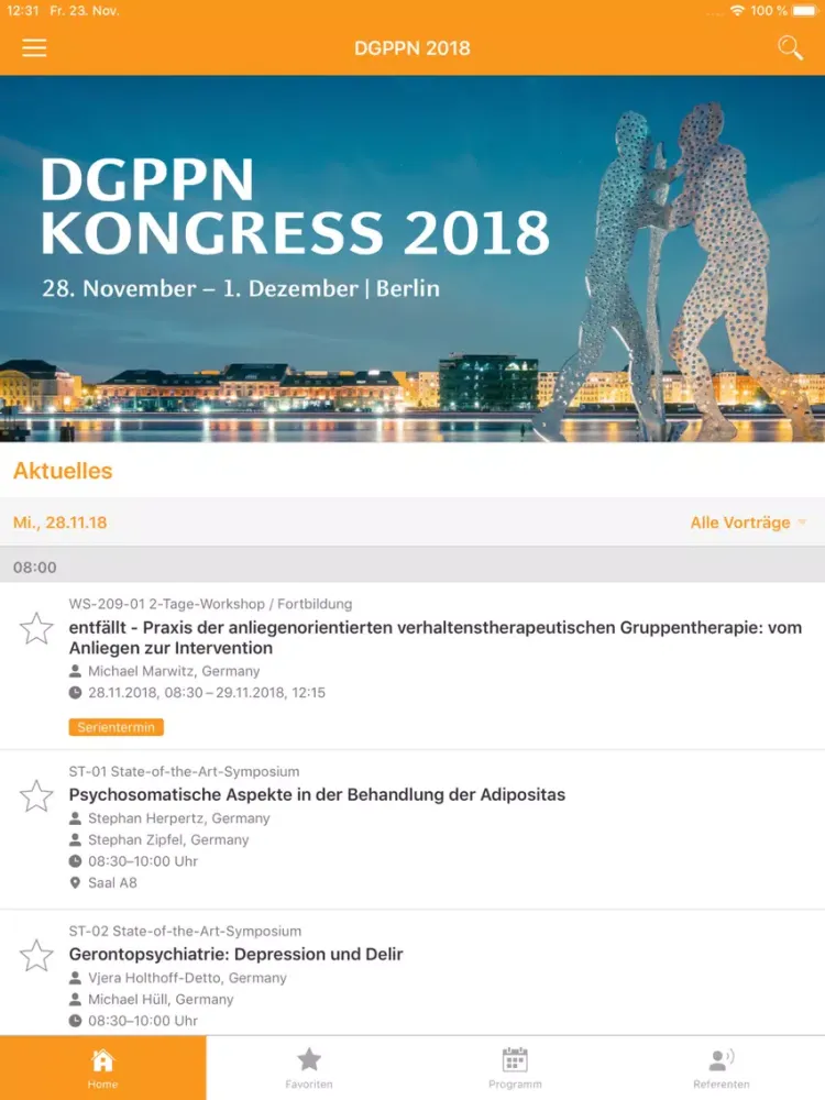 DGPPN 2018 iPad  سکرین شاٹس