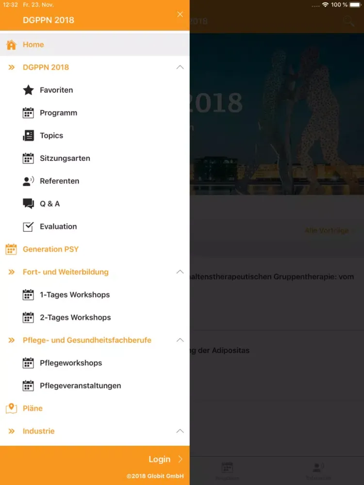 DGPPN 2018 iPad  سکرین شاٹس