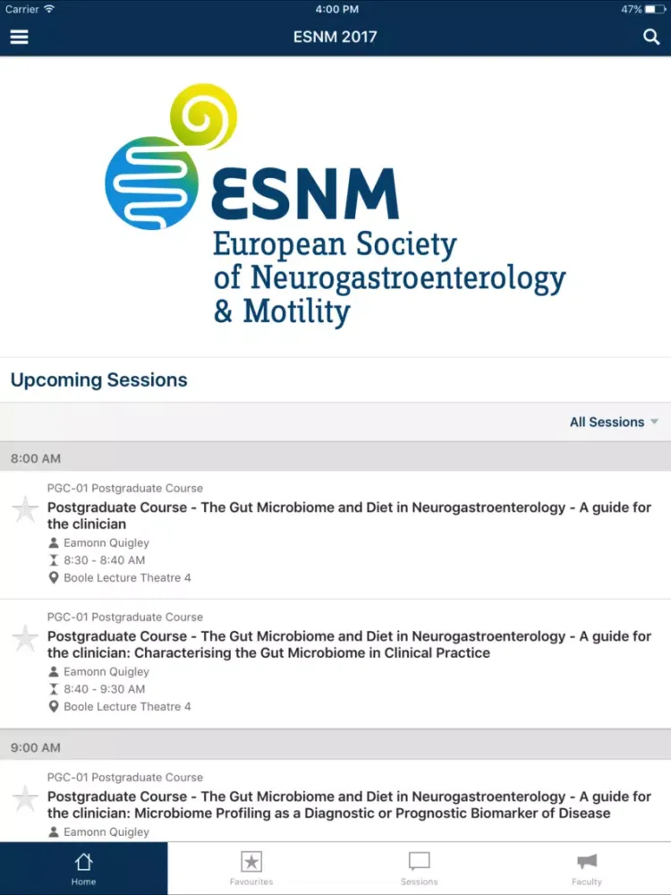ESNM 2017 iPad 应用截图
