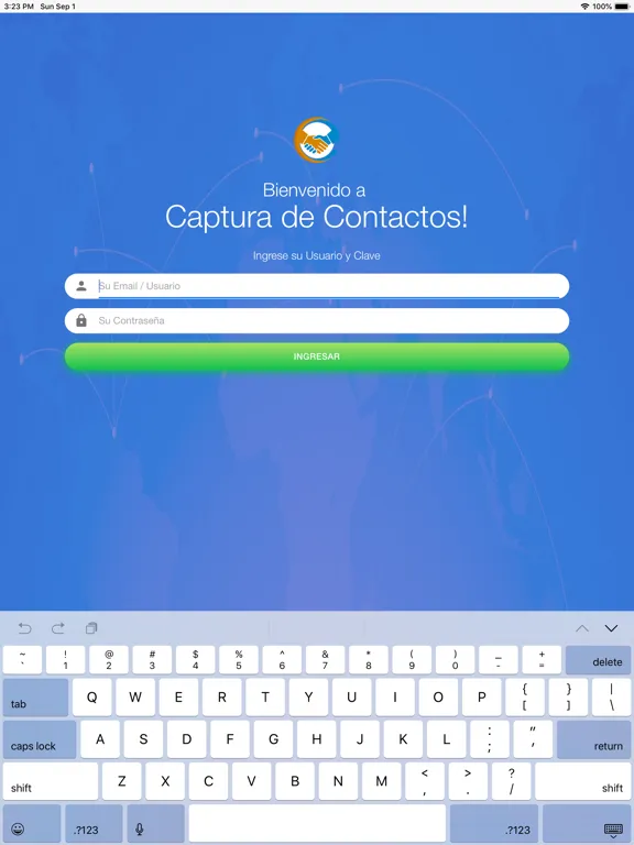 ภาพหน้าจอของ Captura de Contactos iPad 