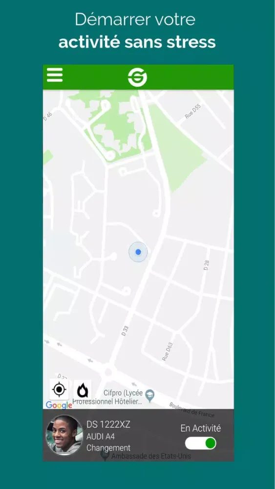 Tangkapan skrin Bravo Chauffeur