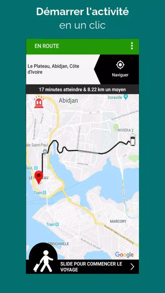 Tangkapan skrin Bravo Chauffeur