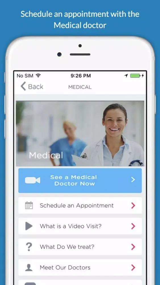 Zrzuty ekranu ReadyDoctor_Patient