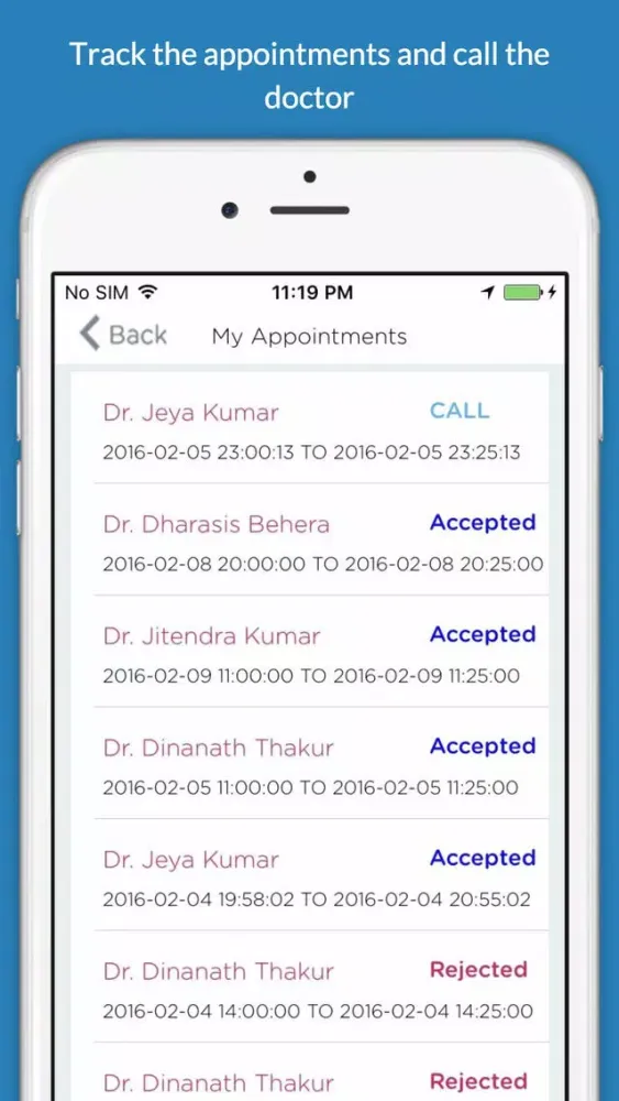 Zrzuty ekranu ReadyDoctor_Patient