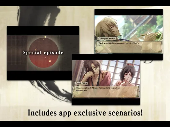 Capturas de pantalla de Hakuoki iPad 