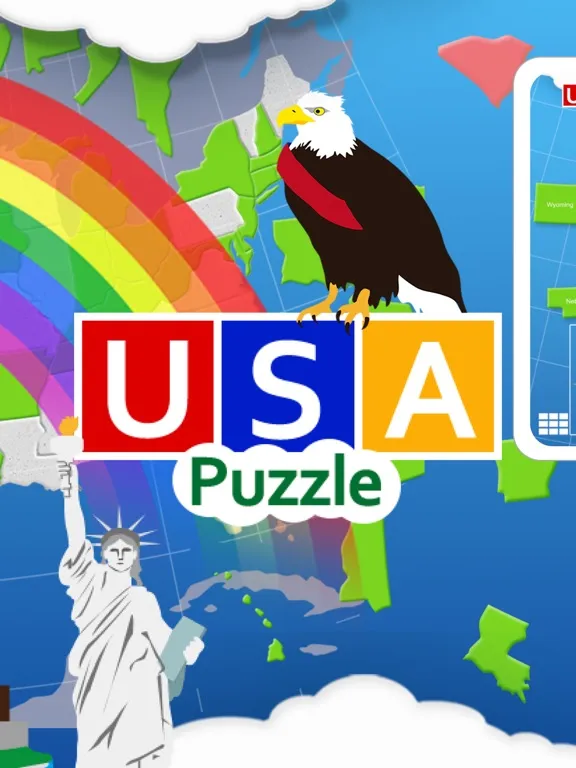 USA Map Puzzle HD iPad  স্ক্রিনশট