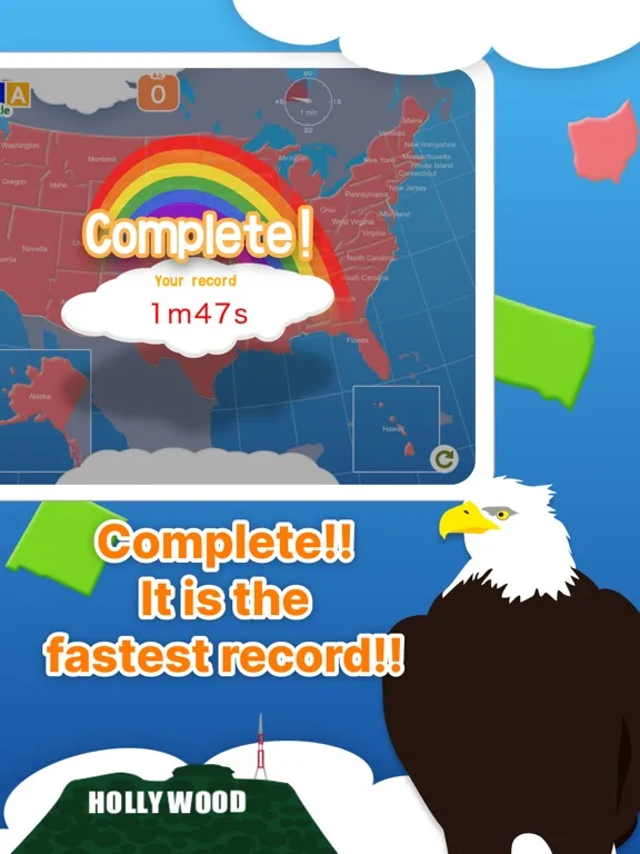 USA Map Puzzle HD iPad  স্ক্রিনশট