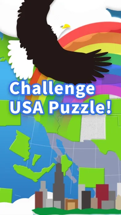 USA Map Puzzle HD স্ক্রিনশট