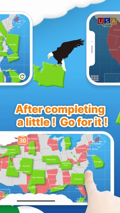 USA Map Puzzle HD স্ক্রিনশট
