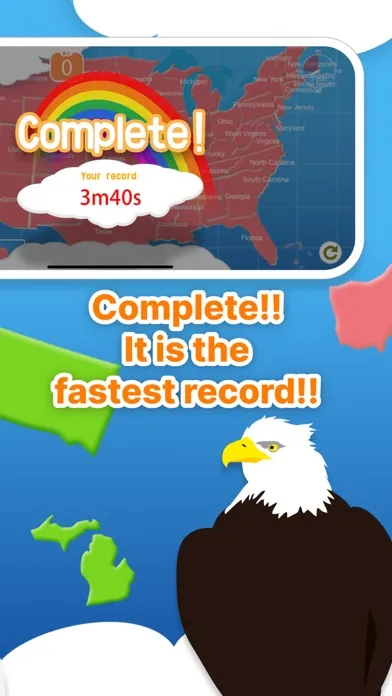 USA Map Puzzle HD স্ক্রিনশট