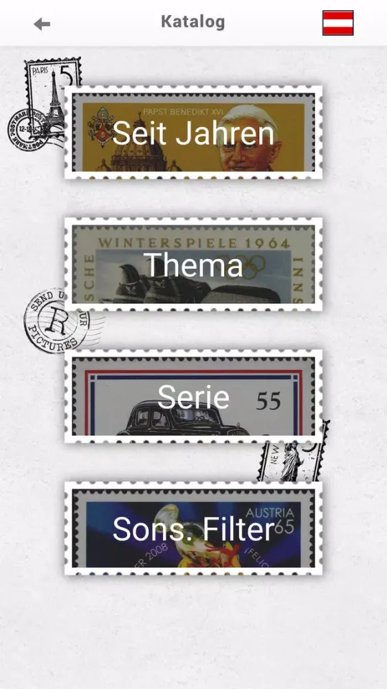 Österreich Briefmarken, Philatelie স্ক্রিনশট