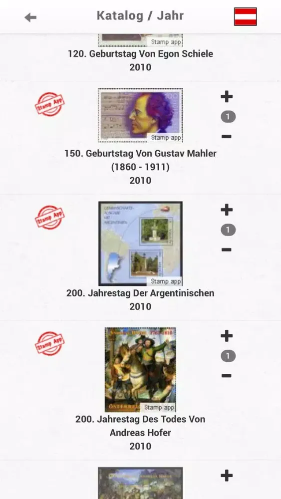 Österreich Briefmarken, Philatelie স্ক্রিনশট