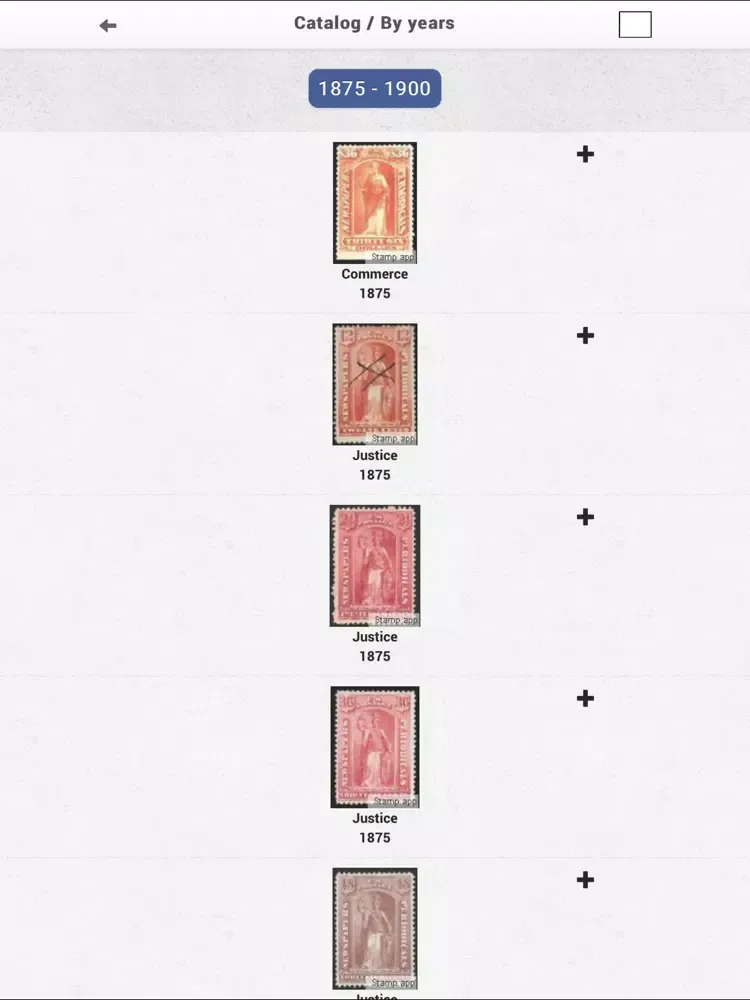 Stempel Danmark, Filateli iPad  スクリーンショット