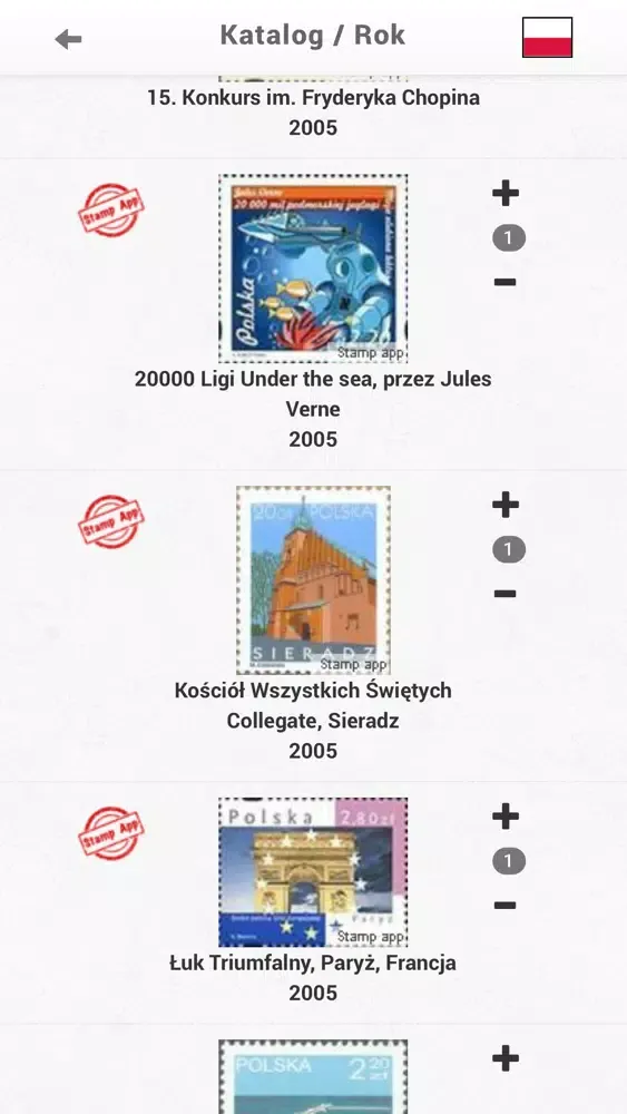 Captures d'écran de Stamps Poland, Philately