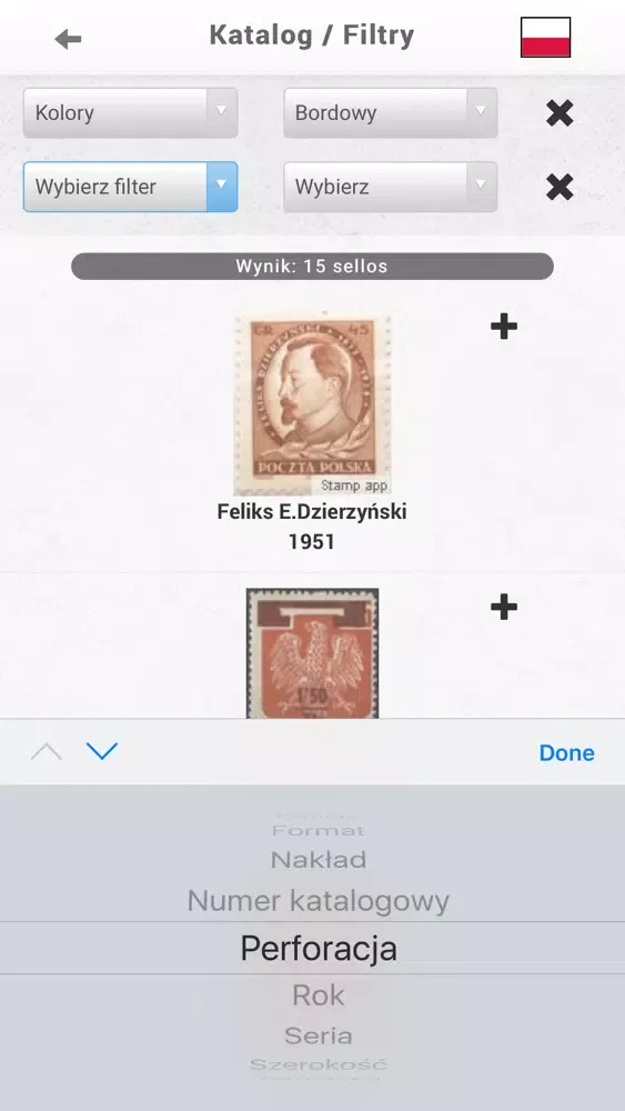 Captures d'écran de Stamps Poland, Philately