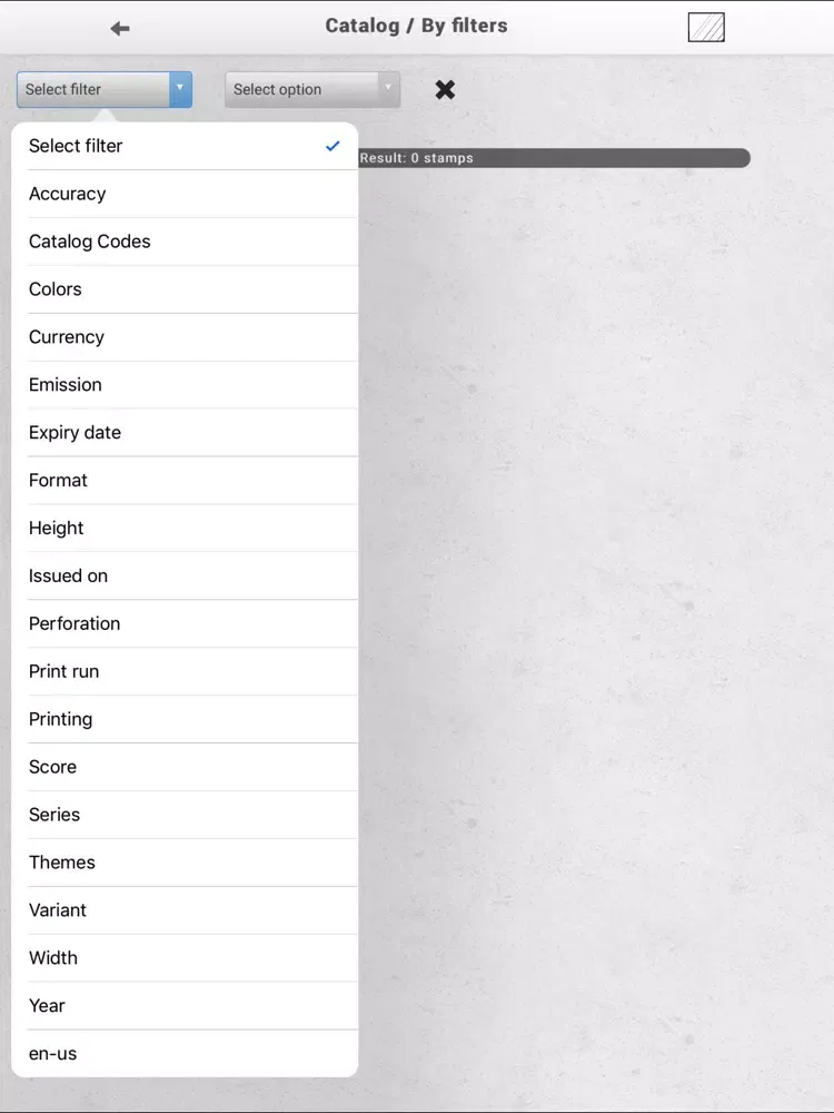 Tangkapan skrin Turquia pullar, filateli iPad 
