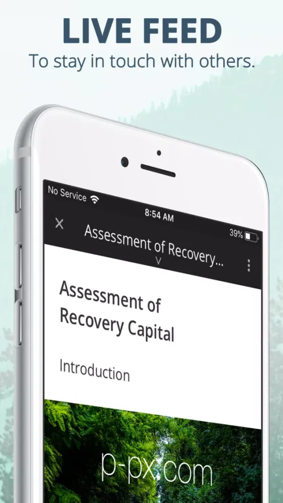 Zrzuty ekranu Gloo Recovery Wellness