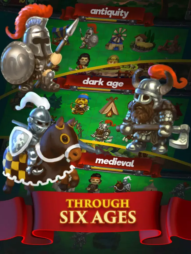 Grow Empires: Raise Knights, build Towns & Evolve iPad  스크린샷