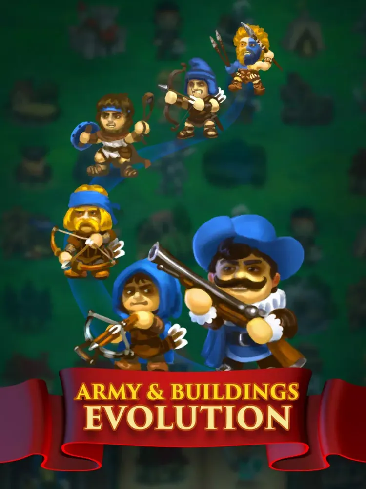 Grow Empires: Raise Knights, build Towns & Evolve iPad  스크린샷