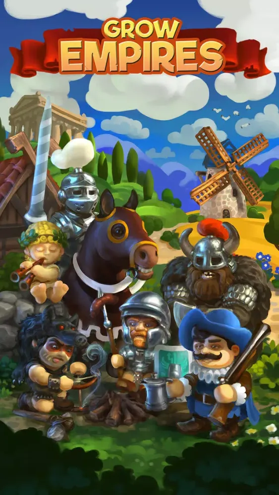 Grow Empires: Raise Knights, build Towns & Evolve 스크린샷
