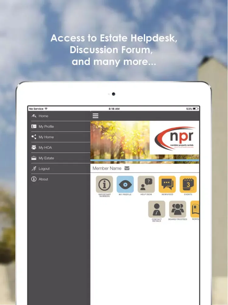 Capturas de tela do NPR iPad 