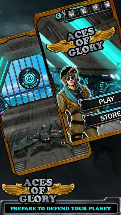 Capturas de tela do Aces of Glory