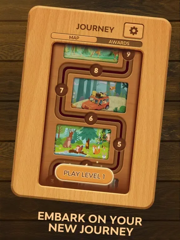 ภาพหน้าจอของ Wood Block Puz- Classic Jigsaw iPad 