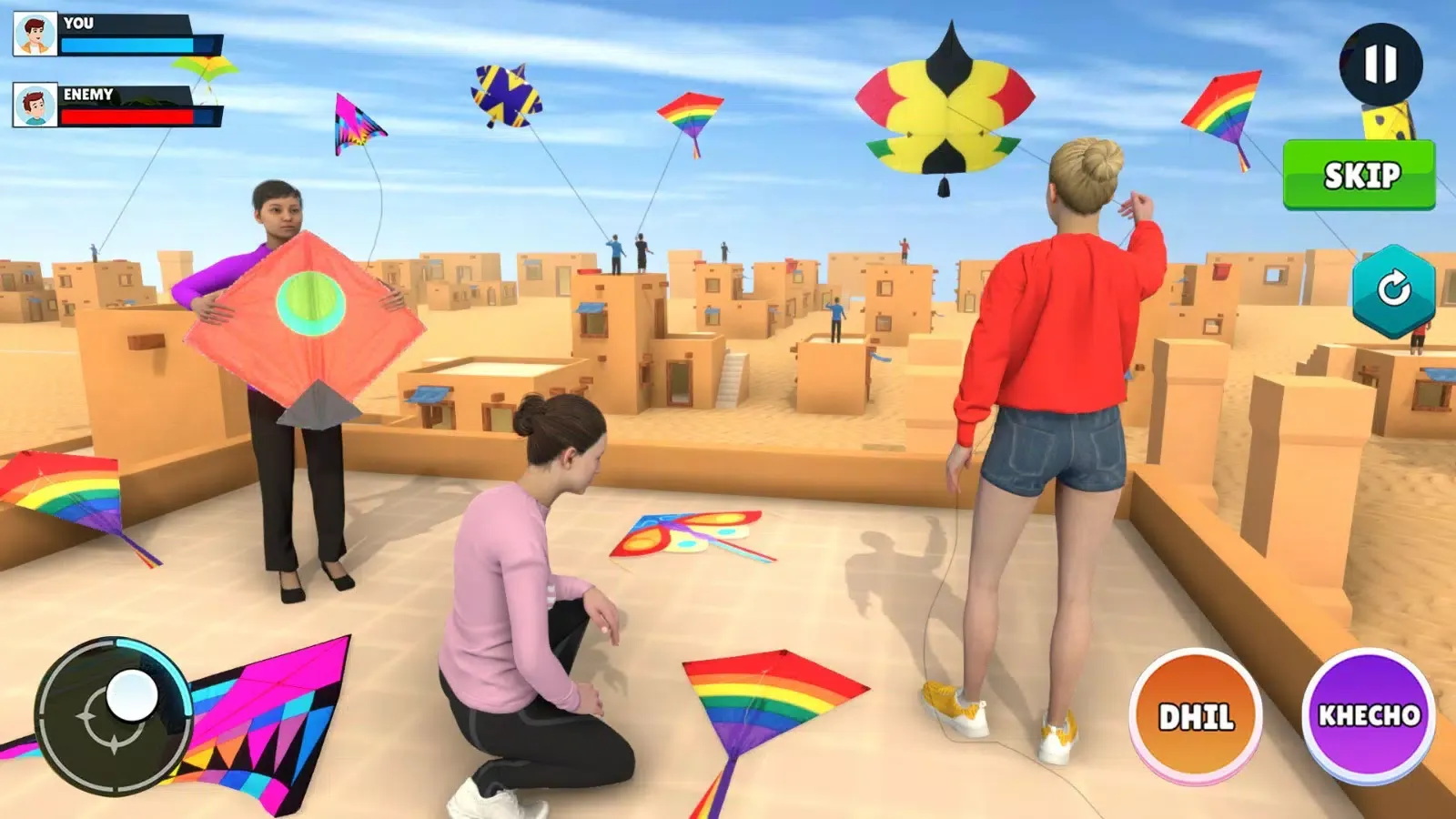 Kite Flying Basant Kite Games 스크린샷