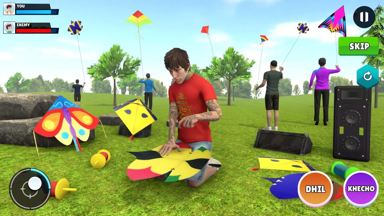 Kite Flying Basant Kite Games 스크린샷