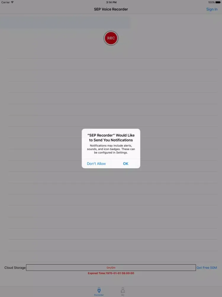 SEP Voice Recorder iPad 应用截图