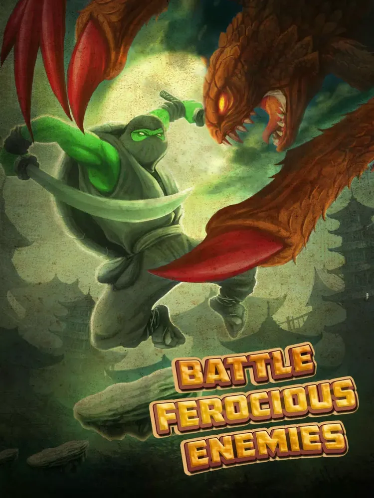 ภาพหน้าจอของ Turtle Jump 2-Ninja Style iPad 