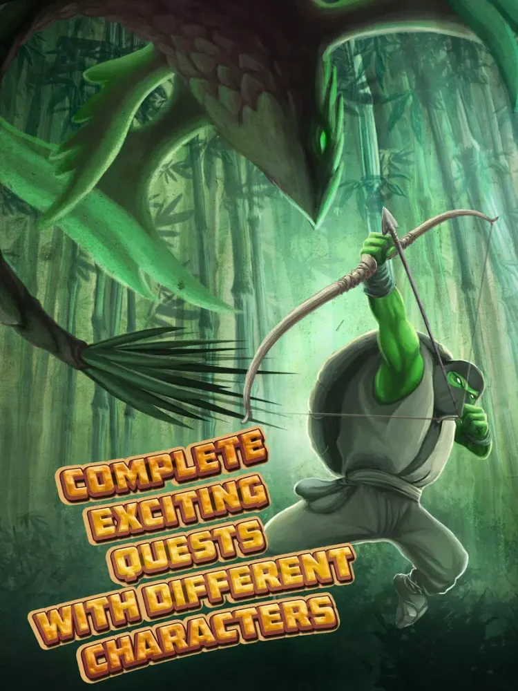 ภาพหน้าจอของ Turtle Jump 2-Ninja Style iPad 