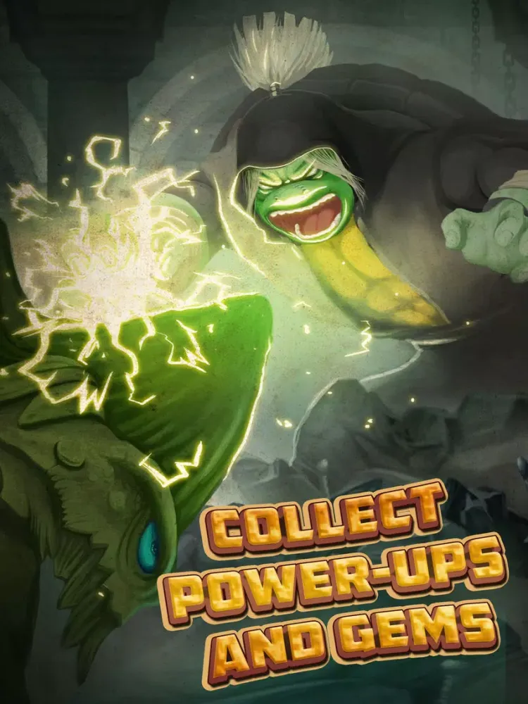 ภาพหน้าจอของ Turtle Jump 2-Ninja Style iPad 
