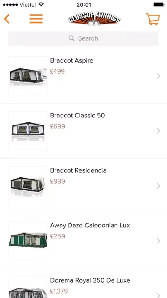 Glossop Awnings স্ক্রিনশট
