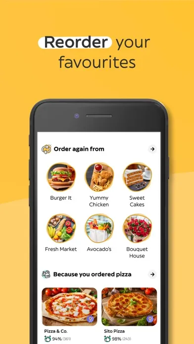 Capturas de tela do Glovo: Food Delivery, Takeaway