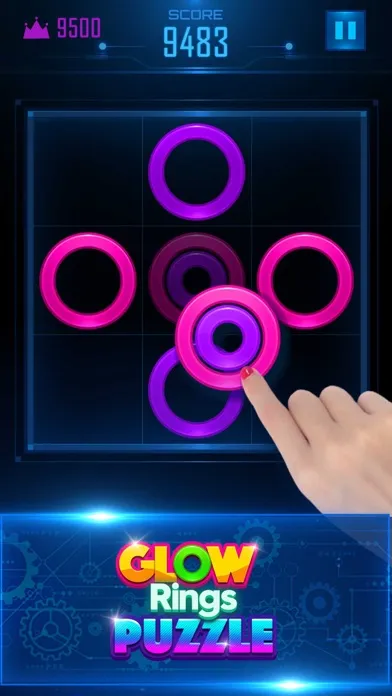Tangkapan layar Glow Rings Puzzle
