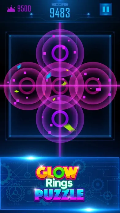 Tangkapan layar Glow Rings Puzzle