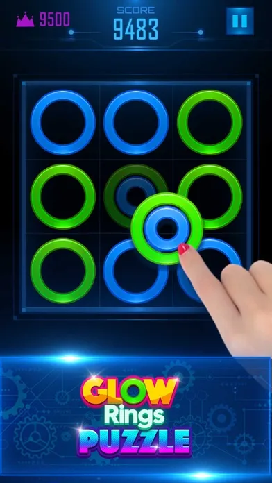 Tangkapan layar Glow Rings Puzzle