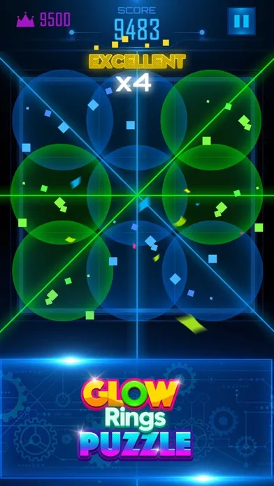 Tangkapan layar Glow Rings Puzzle