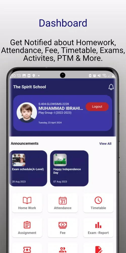 Capturas de tela do The Spirit School