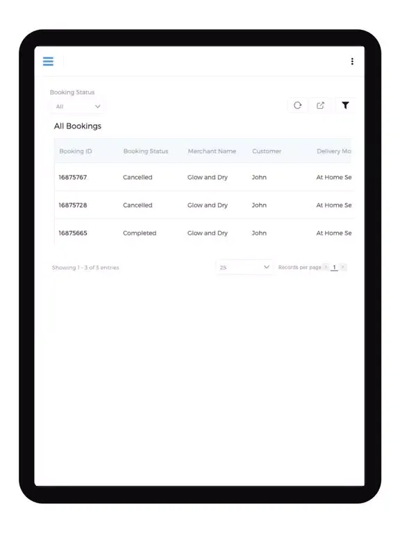 Captures d'écran de glow&dry: Supplier Marketplace iPad 