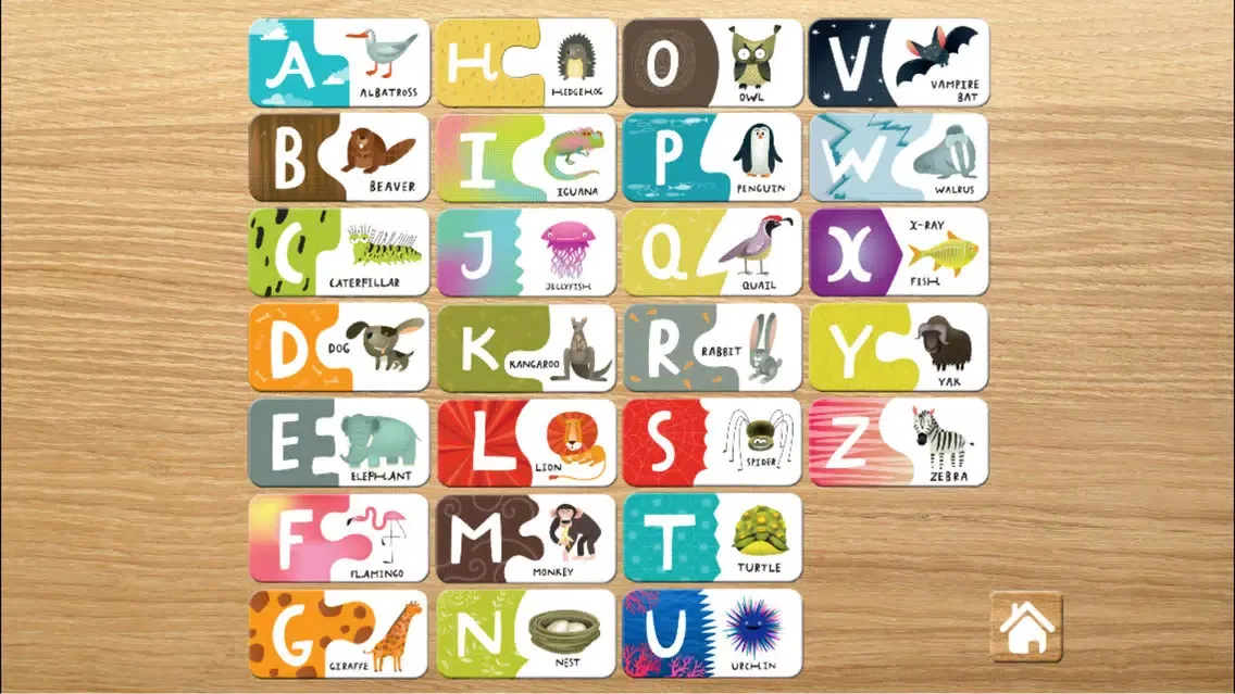 Ảnh chụp màn hình của ABC Animal Puzzle.