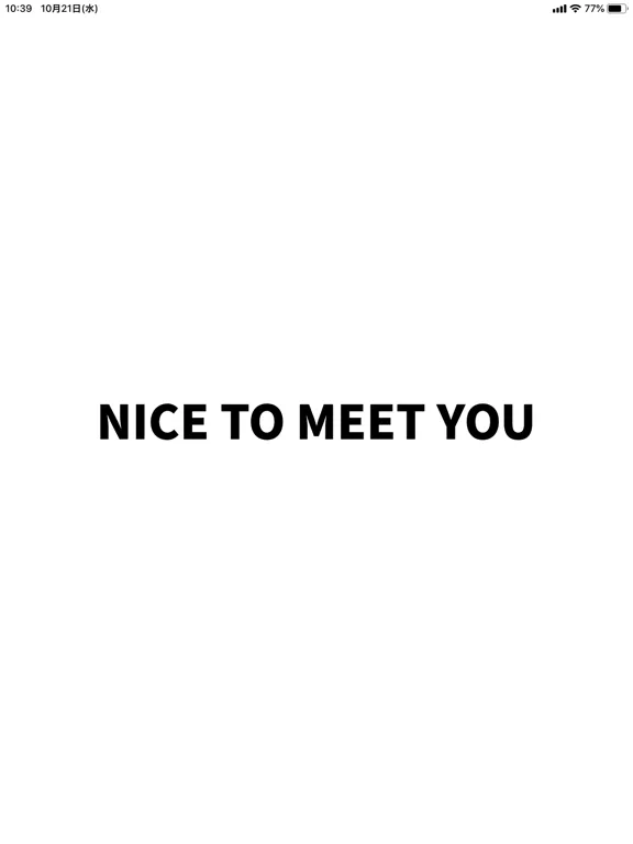 NICE TO MEET YOU iPad 应用截图