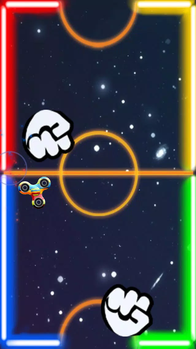 Glow Fidget Spinner - 2 Player Hand Spin Battle سکرین شاٹس